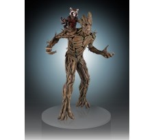 Roket and Groot Statue 53 cm